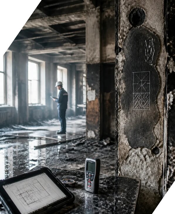 Обследование зданий после пожара в Кимовске от 15462 р. | ЭкспертизаРоссия