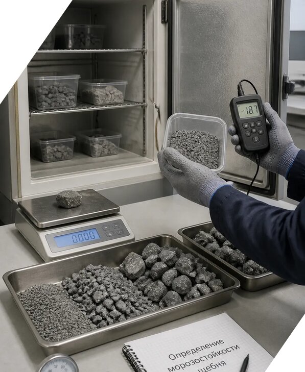 Определение морозостойкости щебня в Кимовске от 3608 р. | ЭкспертизаРоссия