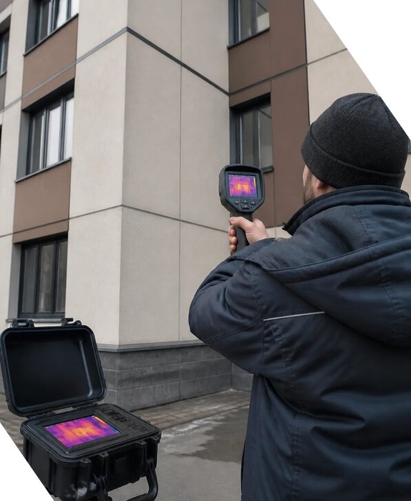 Тепловизионное обследование зданий и сооружений в Кимовске
